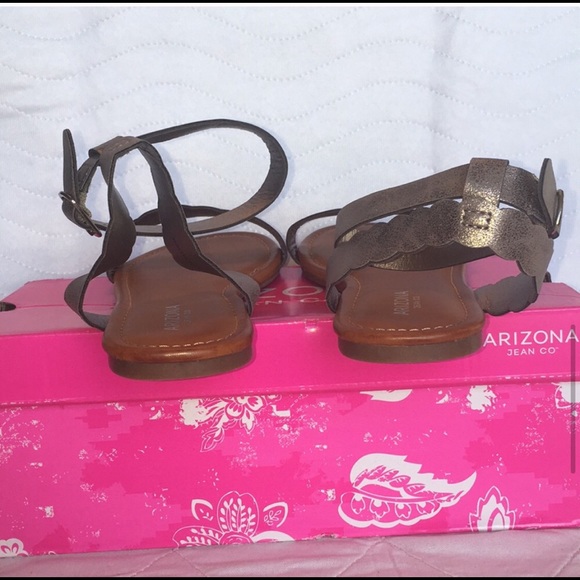 Arizona Adjustable Strap Flat Sandals Size 8.5 M - Picture 4 of 7